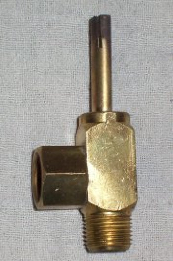 Gas valve 3/8" burner by 3/8 female inlet long extension